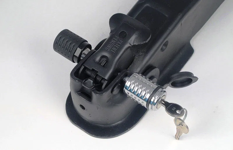 RC3 – C.T. JOHNSON Trailer Hitch Lock, Trailer Coupler Lock For 2 Inch Opening Conventional Lever Style Couplers Flus...